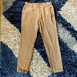 Banana Republic Beige/Tan Linen Pants